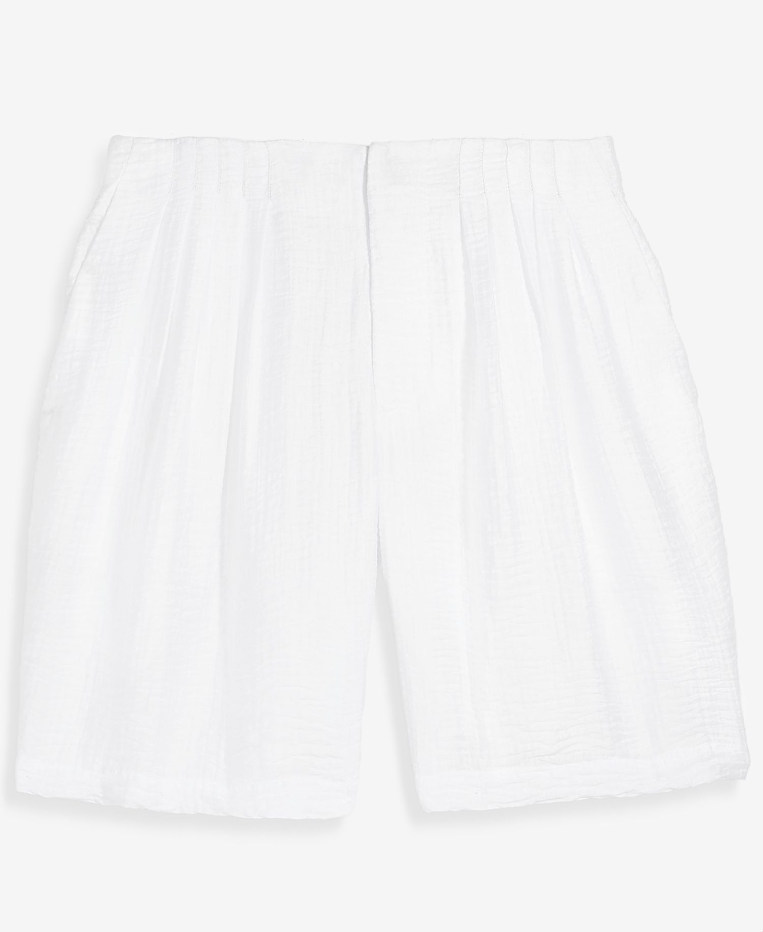 Women's Pleated Gauze Shorts