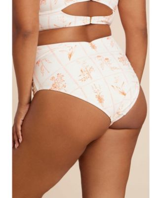 Plus Size Ruched Highwaist Bikini Bottom