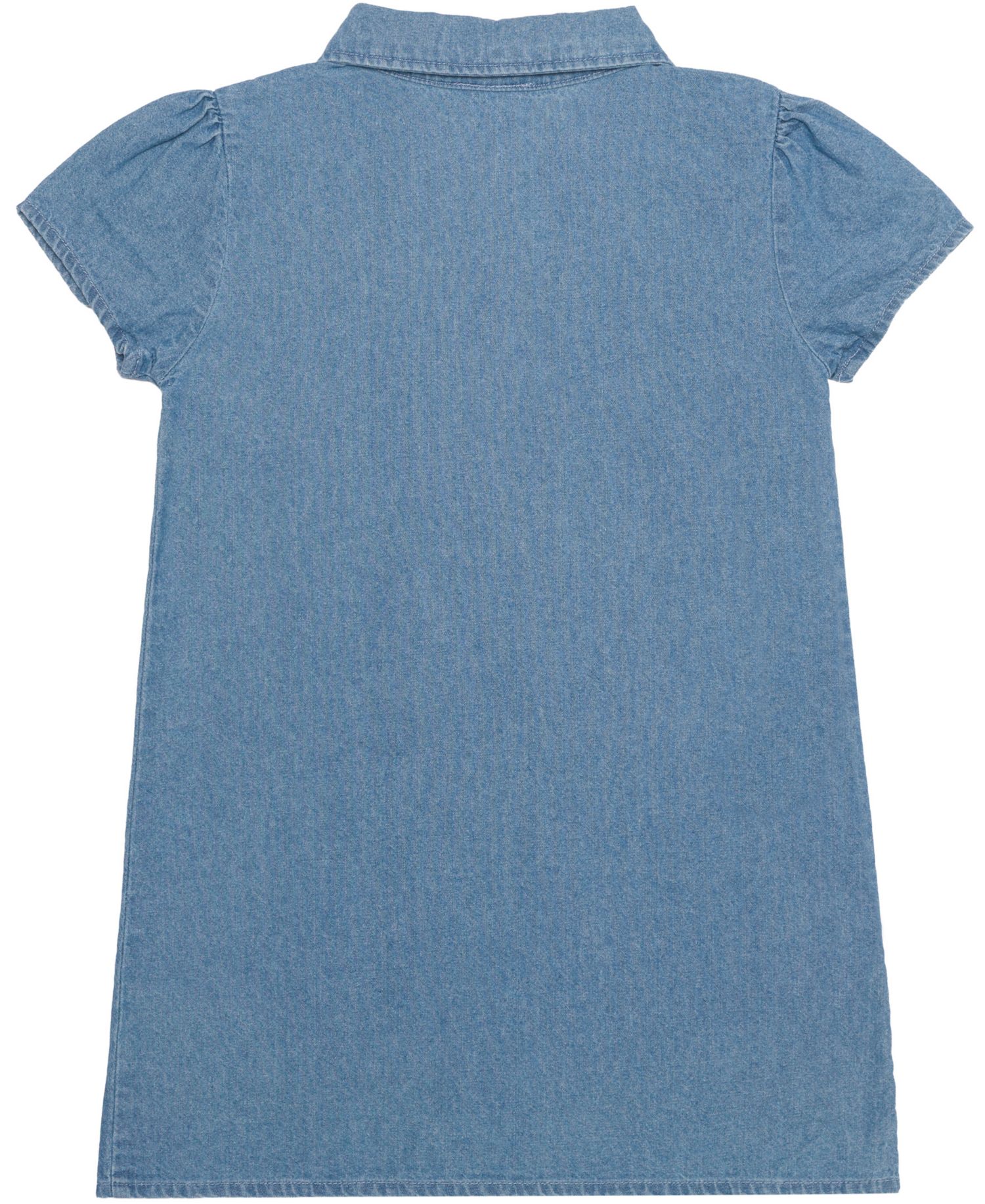 Girls' 2T-6X Stitch Cap-Sleeve Collared Dress