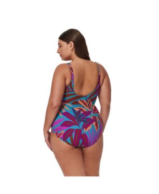 Women's V-Neck Surplice Ruffle One Piece