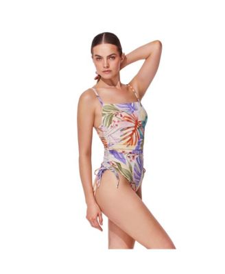 Women's Cherry Blossom C-Cup Square Neck One Piece