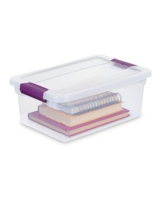 15 Quart Plastic Stackable Storage Container Tote with Lid (36 Pack)