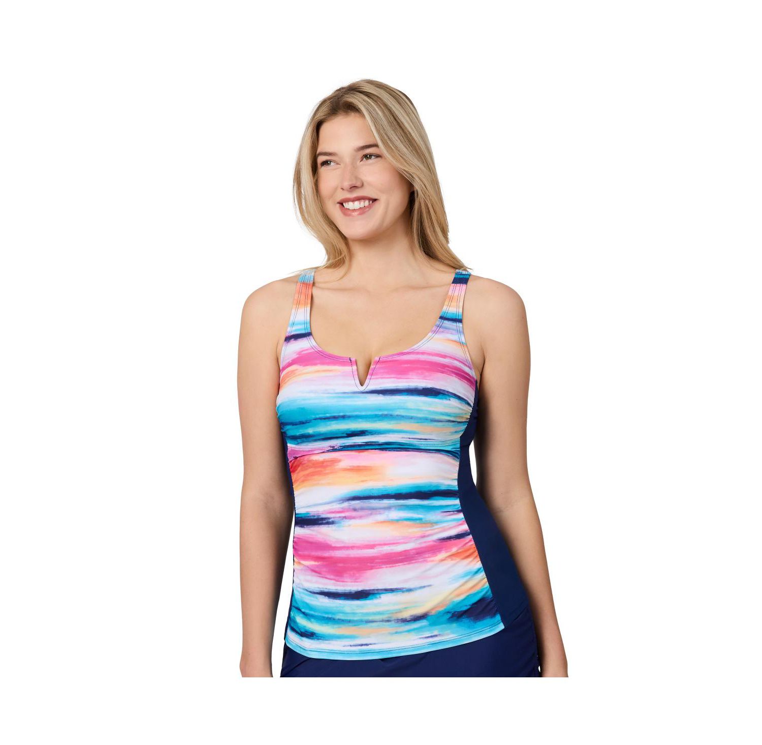 Women's Notch Front Tankini Top
