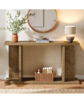 55" Console Table, Framhouse Entryway Table, Living Room & Sofa Table