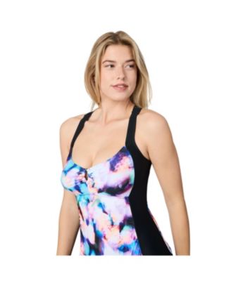 Women's Shirred Front Tankini Top