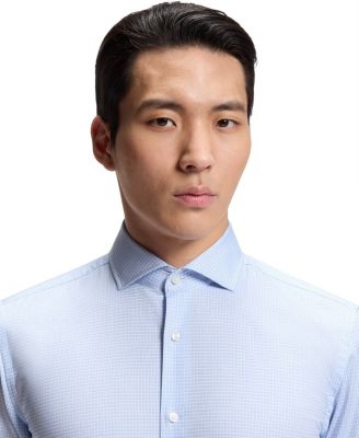 BOSS By Men's Easy-Iron Cotton Twill Slim-Fit Dress Shirt