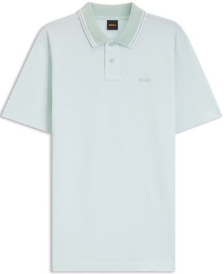 Men's Cotton-Piqu&eacute; Logo Print Polo Shirt