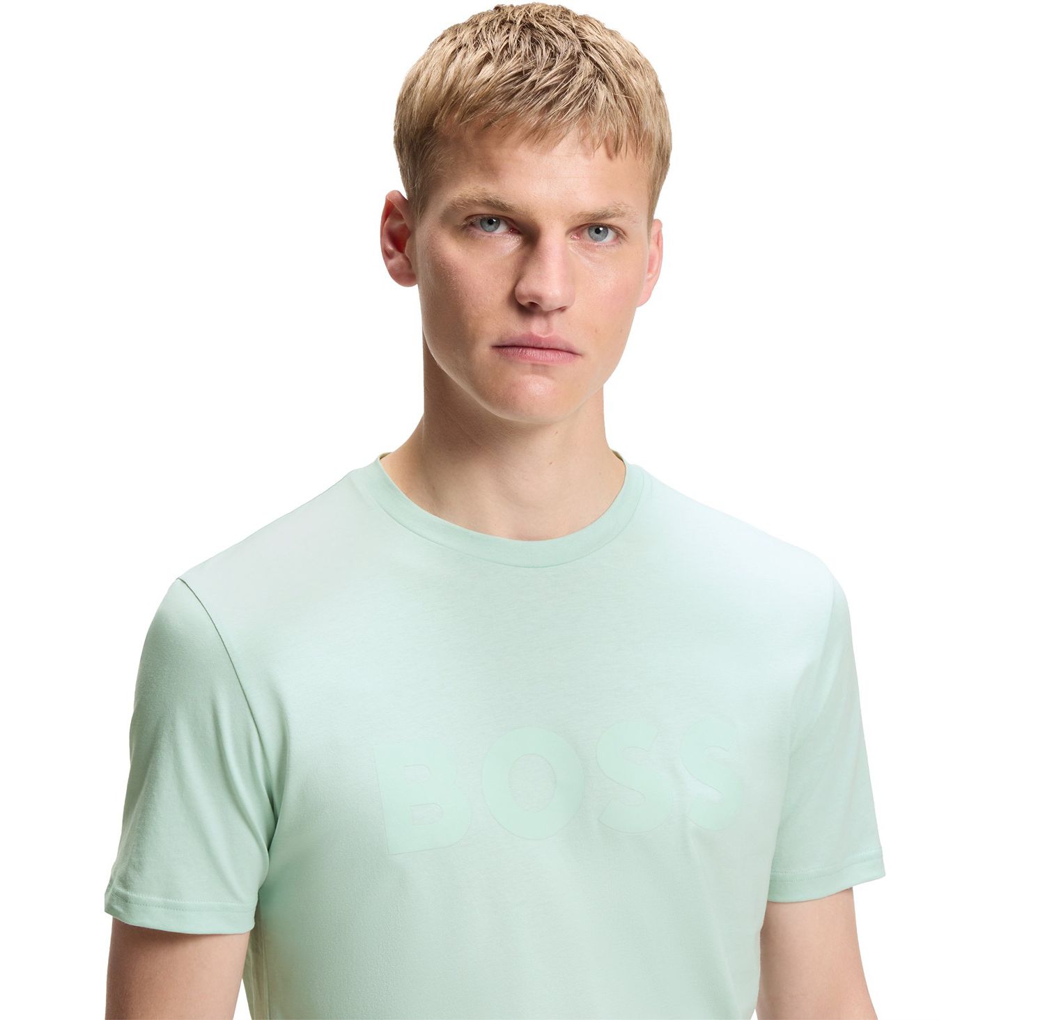 Men's Cotton-Jersey Large Logo Print T-Shirt