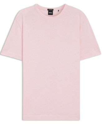 BOSS By Men's Cotton Linen Regular-Fit T-Shirt
