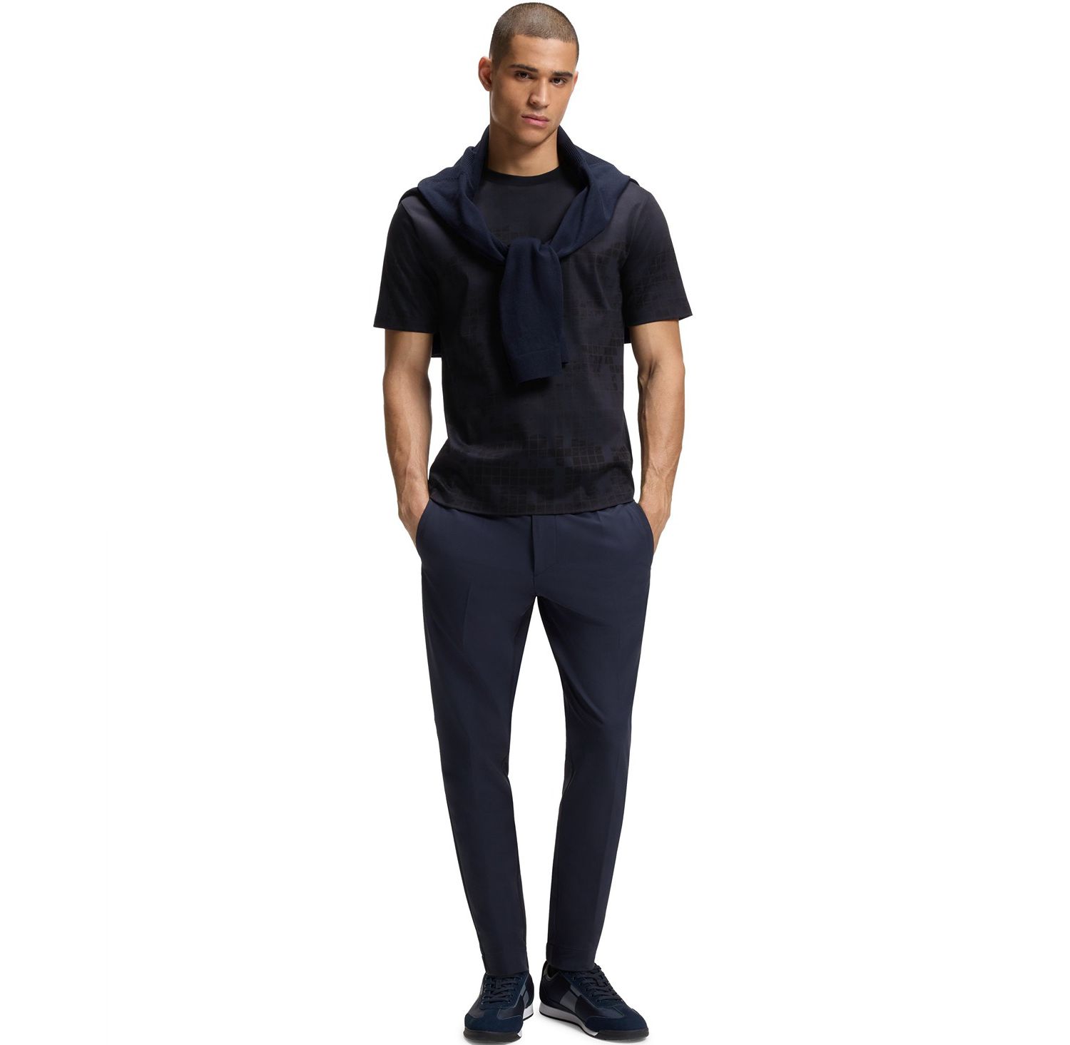 Men's Mercerised-Cotton Printed Graphic T-Shirt