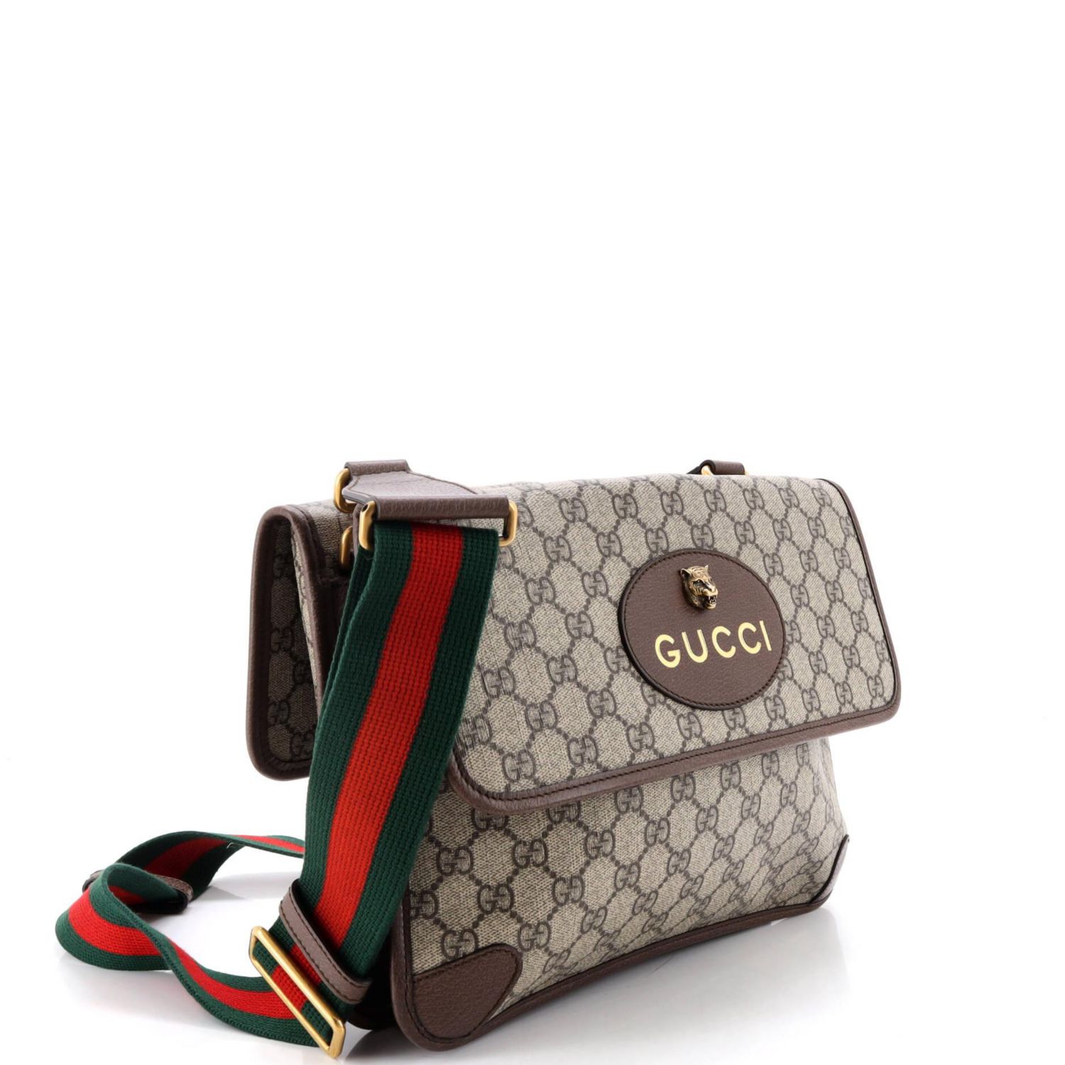 Medium Neo Vintage Flap Messenger GG Coated Canvas