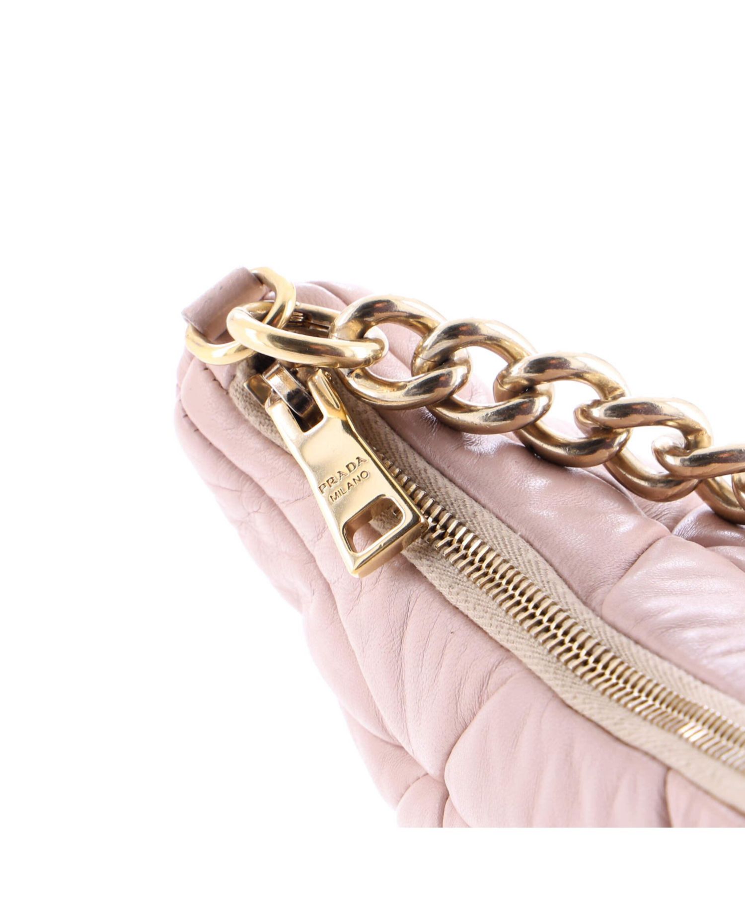 Small System Re-Edition Shoulder Bag Quilted Nappa Leather