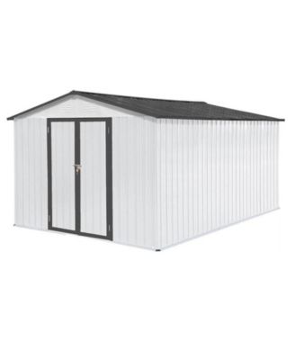Metal Garden Sheds 10ft x 12ft Outdoor Storage Sheds 48 sq. ft. Utility Tool House For Patio Backyard