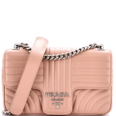 Medium Chain Flap Shoulder Bag Diagramme Quilted Leather