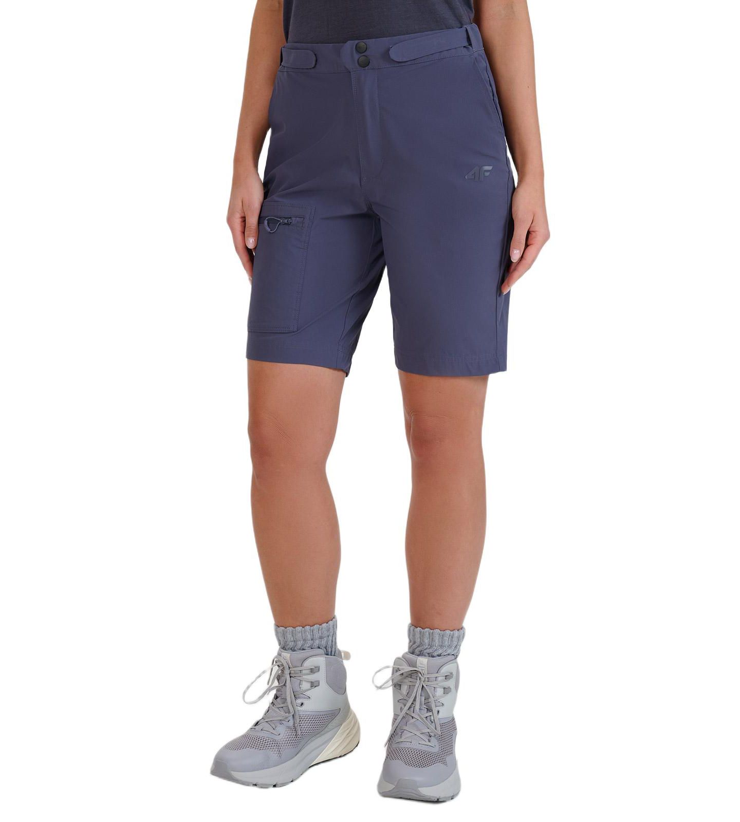 Женские шорты 4F Quick-Dry Trekking Regular, цвет: Антрацитовый — фото 1