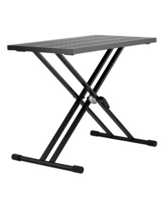 32 x 20 Inch Portable DJ Table Stand with Adjustable Height and Foldable Frame