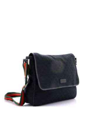Medium Web Strap Flap Messenger GG Canvas