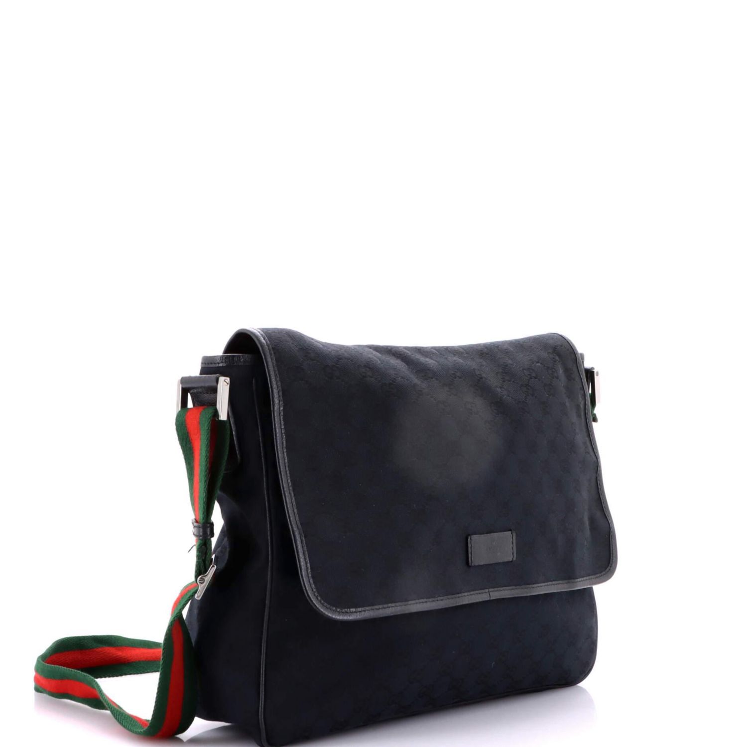Medium Web Strap Flap Messenger GG Canvas