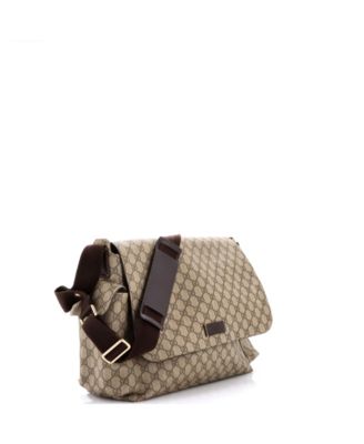 Diaper Bag GG Coated Canvas