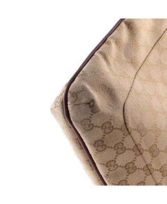 Large Vintage Belted Flat Messenger GG Canvas