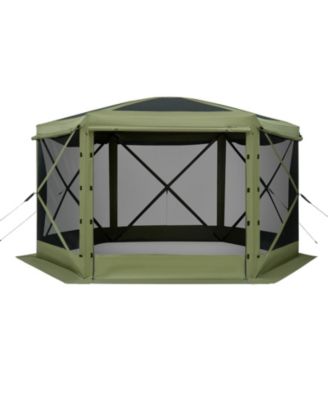 10 x 10 ft 6-Sided Pop-Up Gazebo Screen Tent with Carry Bag