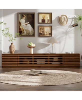 70 inch Modern TV Stand for TVs up to 80", Soft-Closing Hinges for Living Room