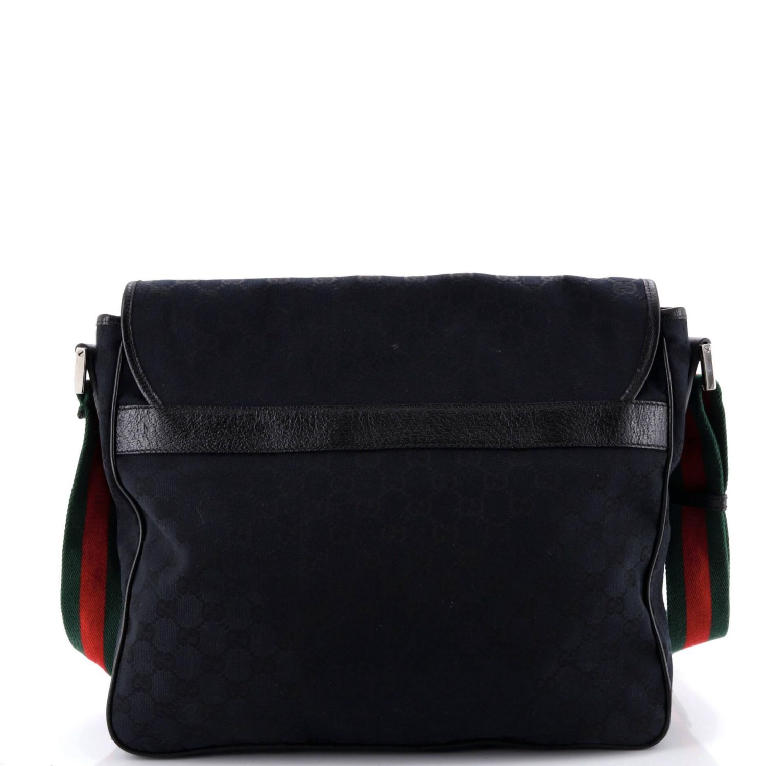 Medium Web Strap Flap Messenger GG Canvas