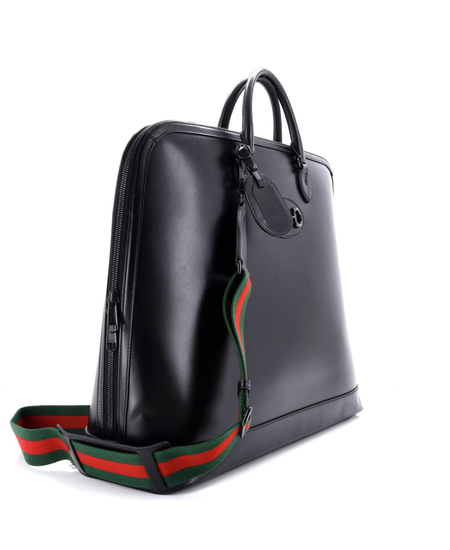 Large Horsebit 1955 Web Duffle Bag Leather