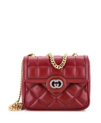 Mini Deco Chain Flap Bag Mixed Matelasse Leather