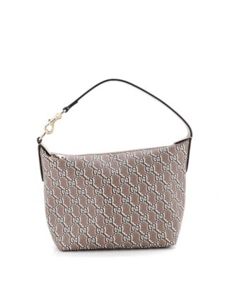Super Mini Ophidia Zip Shoulder Bag GG Shadow Coated Canvas
