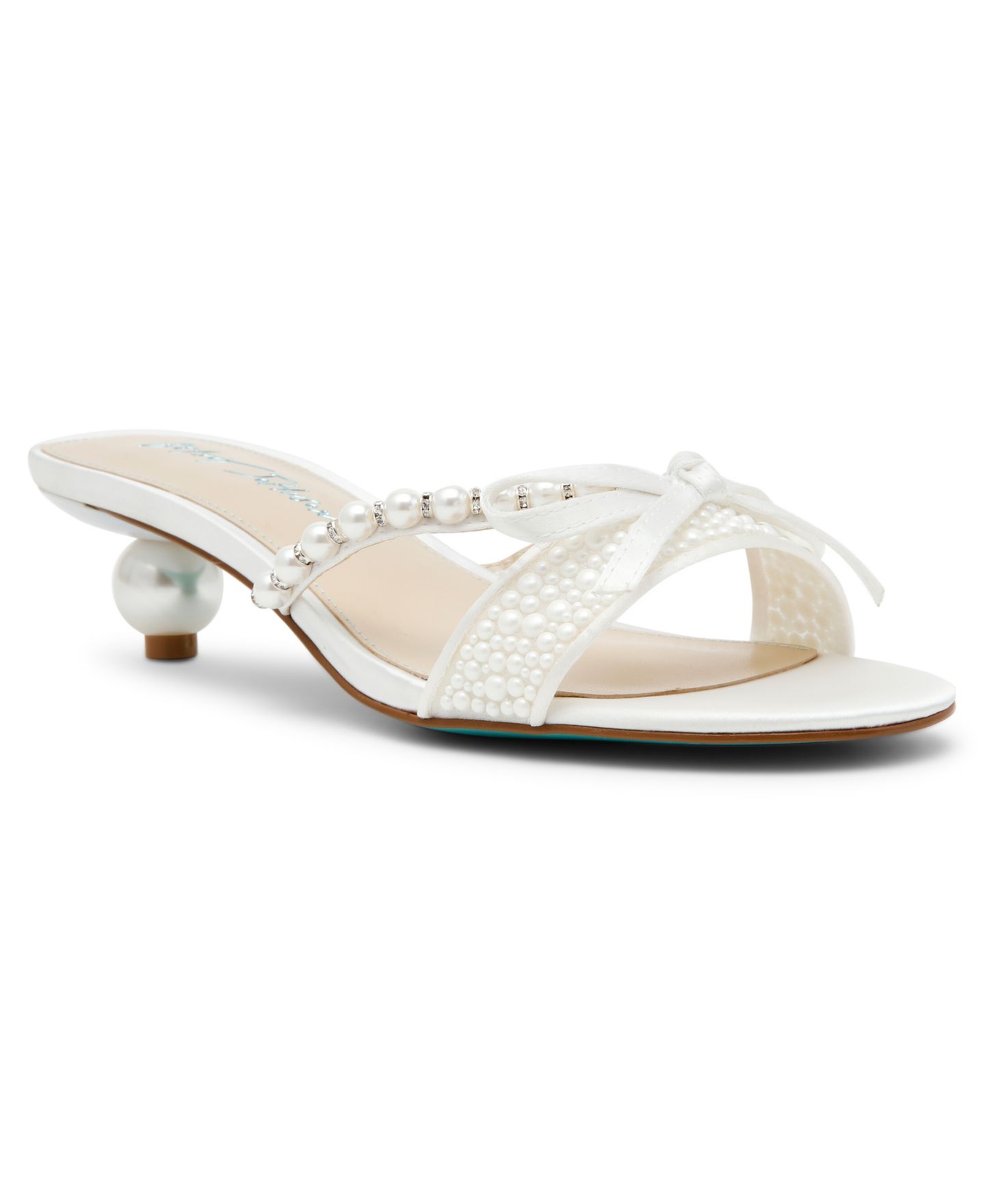 Женские сандалии Betsey Johnson Mandy Slip-On Evening, цвет: Жемчужный — фото 1