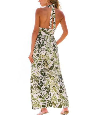 Women's Spring Nostalgia Floral Jumpsuit