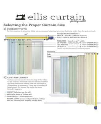 100% Polyester Brissac Colrful Jacobean Pattern Grommet Curtain Panel Lined 50"