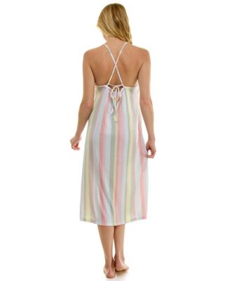 Women's Sleeveless Square Neck Midi Sleep Chemise