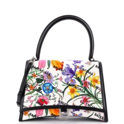 Medium x Balenciaga The Hacker Project Hourglass Top Handle Bag Flora Canvas