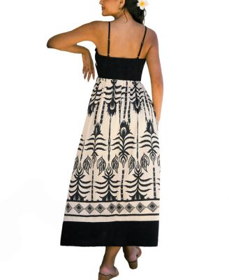 Women's Beach Hopping Ornate Midi Beach Dress