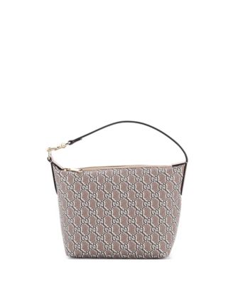 Super Mini Ophidia Zip Shoulder Bag GG Shadow Coated Canvas