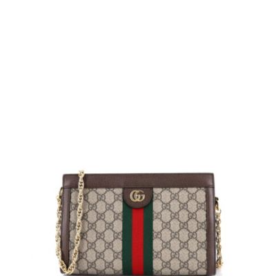 Small Ophidia Chain Shoulder Bag GG Coated Canvas