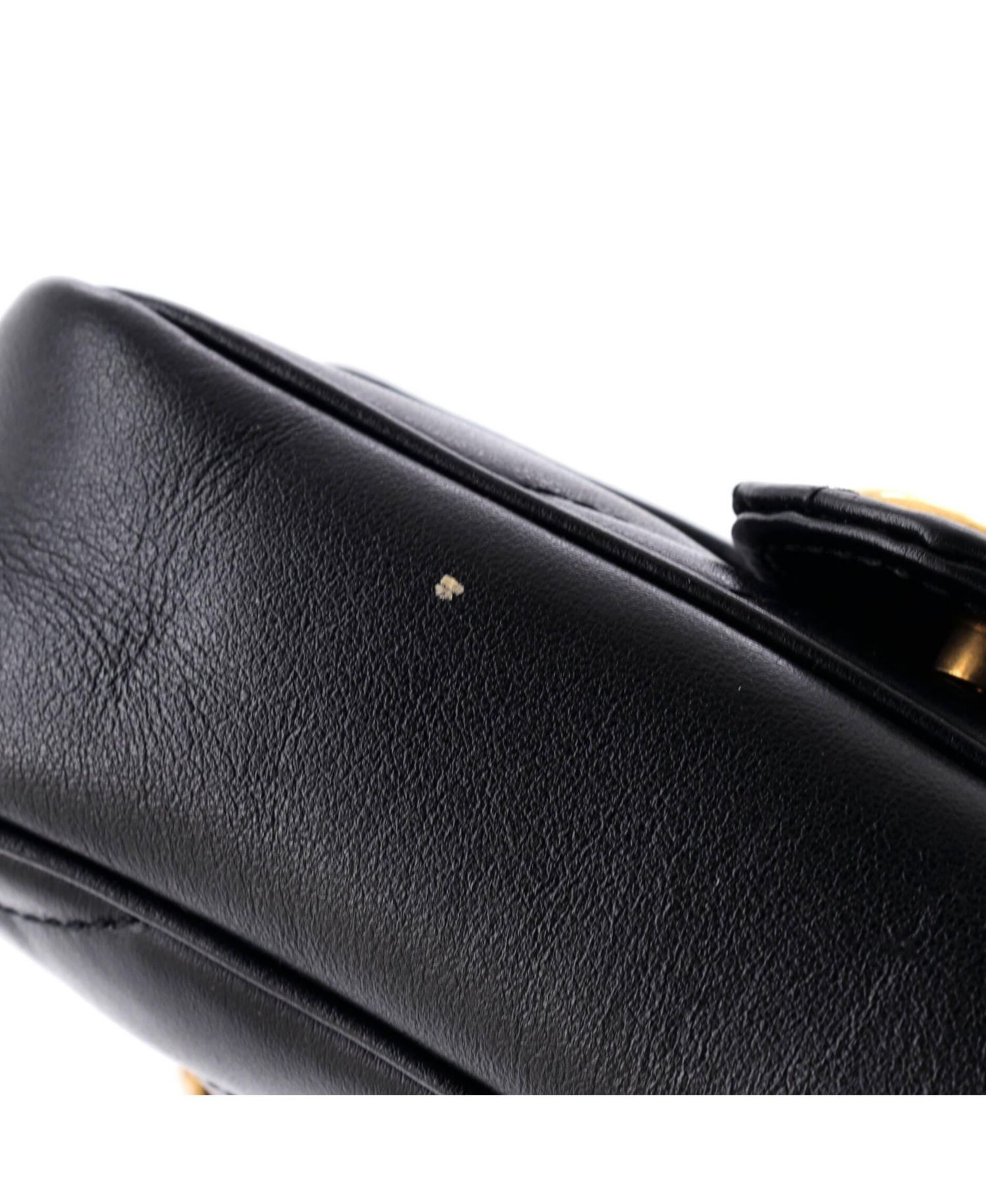 Super Mini GG Marmont Flap Bag Matelasse Leather