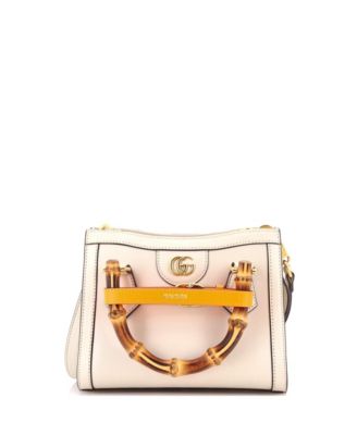 Mini Diana NM Bamboo Handle Tote Leather