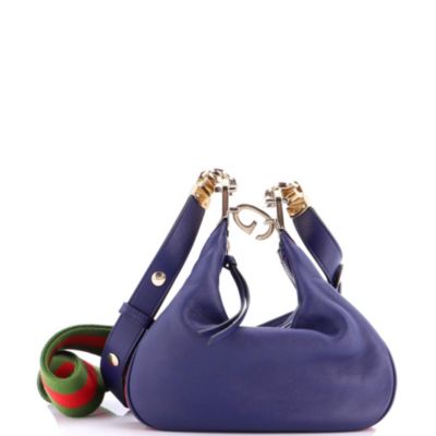 Small Attache Shoulder Bag Leather