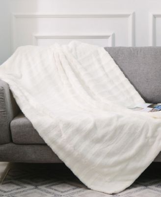 Textured Decorative Throw, 108" x 88"