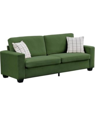 84" Oversized Corduroy Loveseat, Modern Deep Seat 2-Seater Sofa with Wide Arms for Living Room