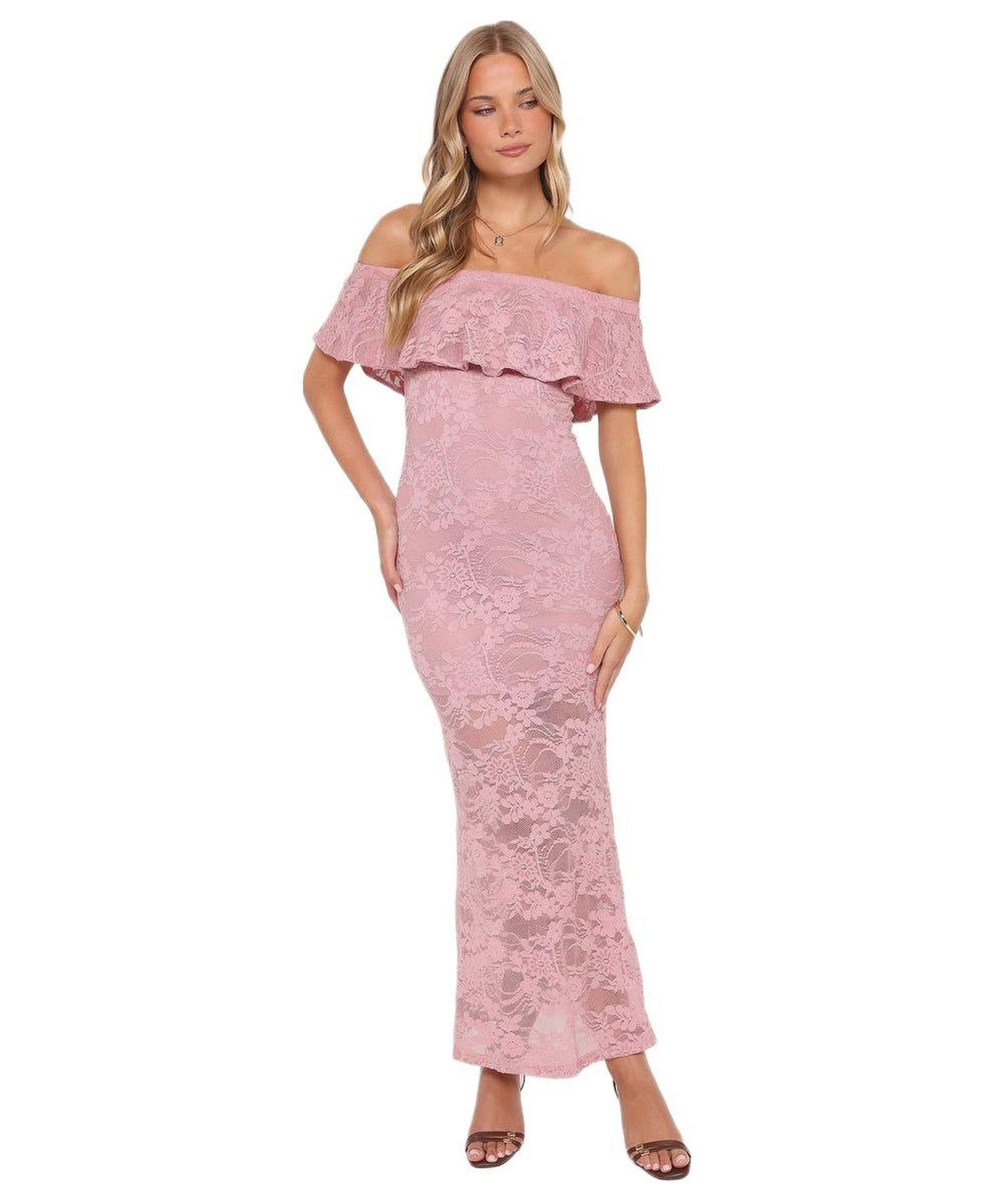Women's Mirelle Off Shoulder Lace Maxi Dress