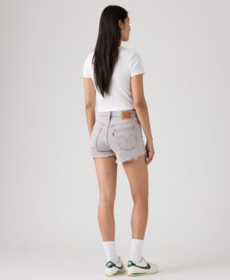 Women's Button Fly High-Rise Denim Shorts