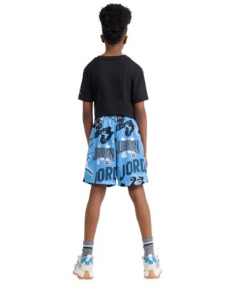 Boys' 8-18 Dynasty Printed Elastic Waist Shorts