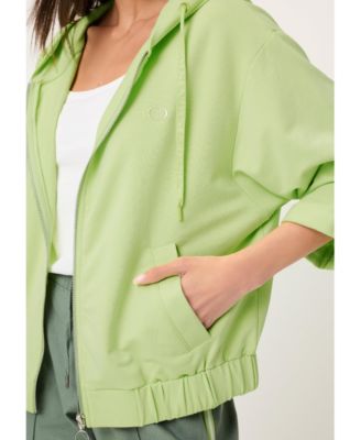 Women's Hooded Jersey Zip Jacket