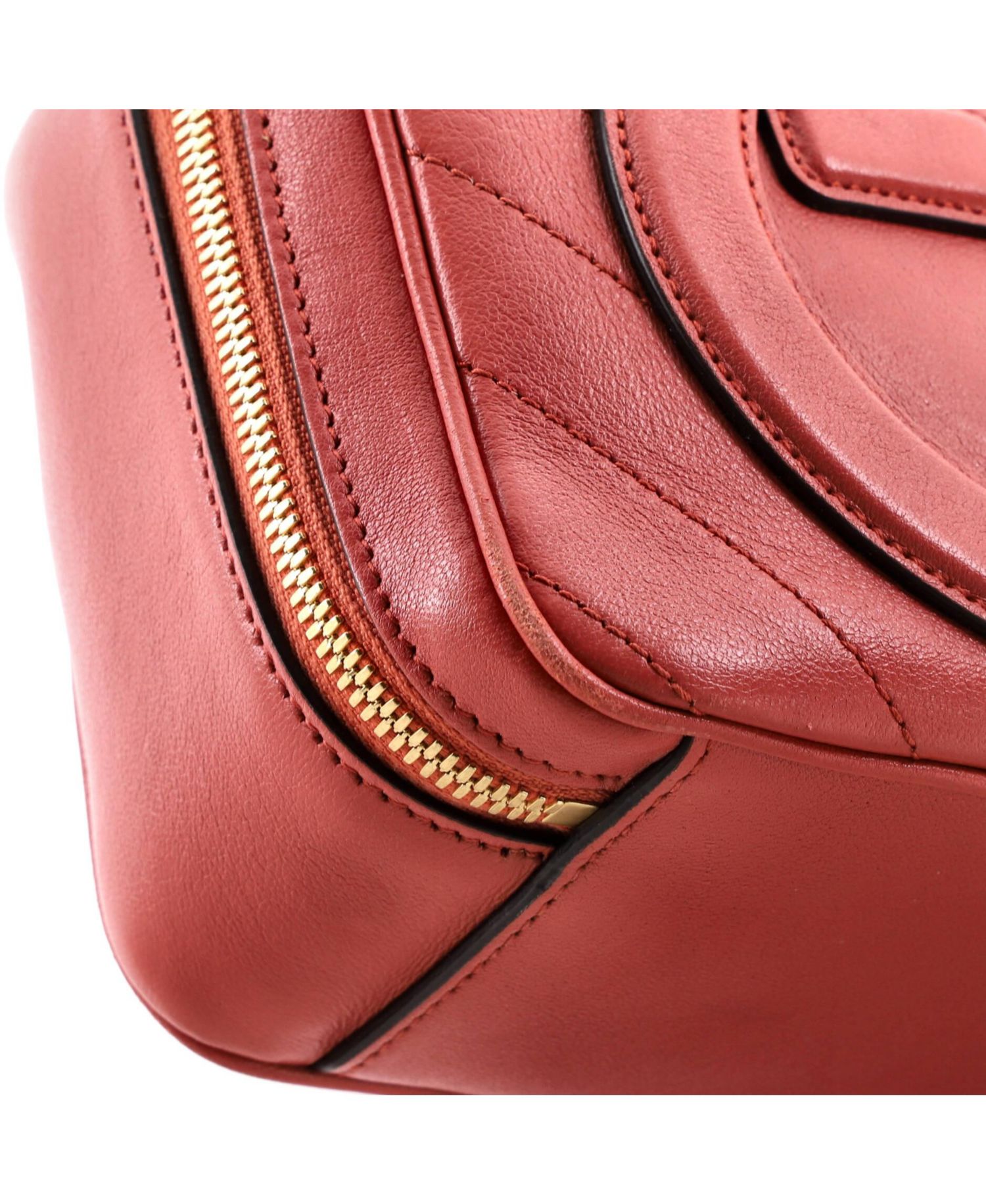 Blondie NM Top Handle Shoulder Bag Diagonal Quilted Leather
