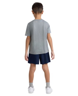 Boys' 4-7 Dri-FIT Crewneck T-Shirt and Woven Shorts, 2-Piece Set