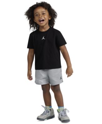 Jordan Boys' Toddler 2T-4T Dri-FIT Crewneck T-Shirt and Mesh Shorts, 2-Piece Set	